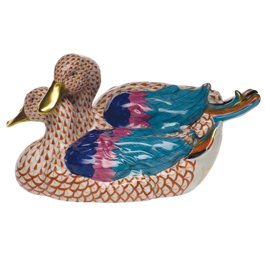 Herend Medium Pair of Ducks
